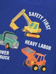 Whimsical Construction Trucks Toddler T-shirt