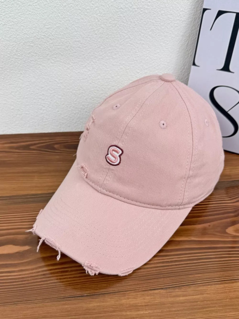 Trendy Distressed Cotton Baseball Cap