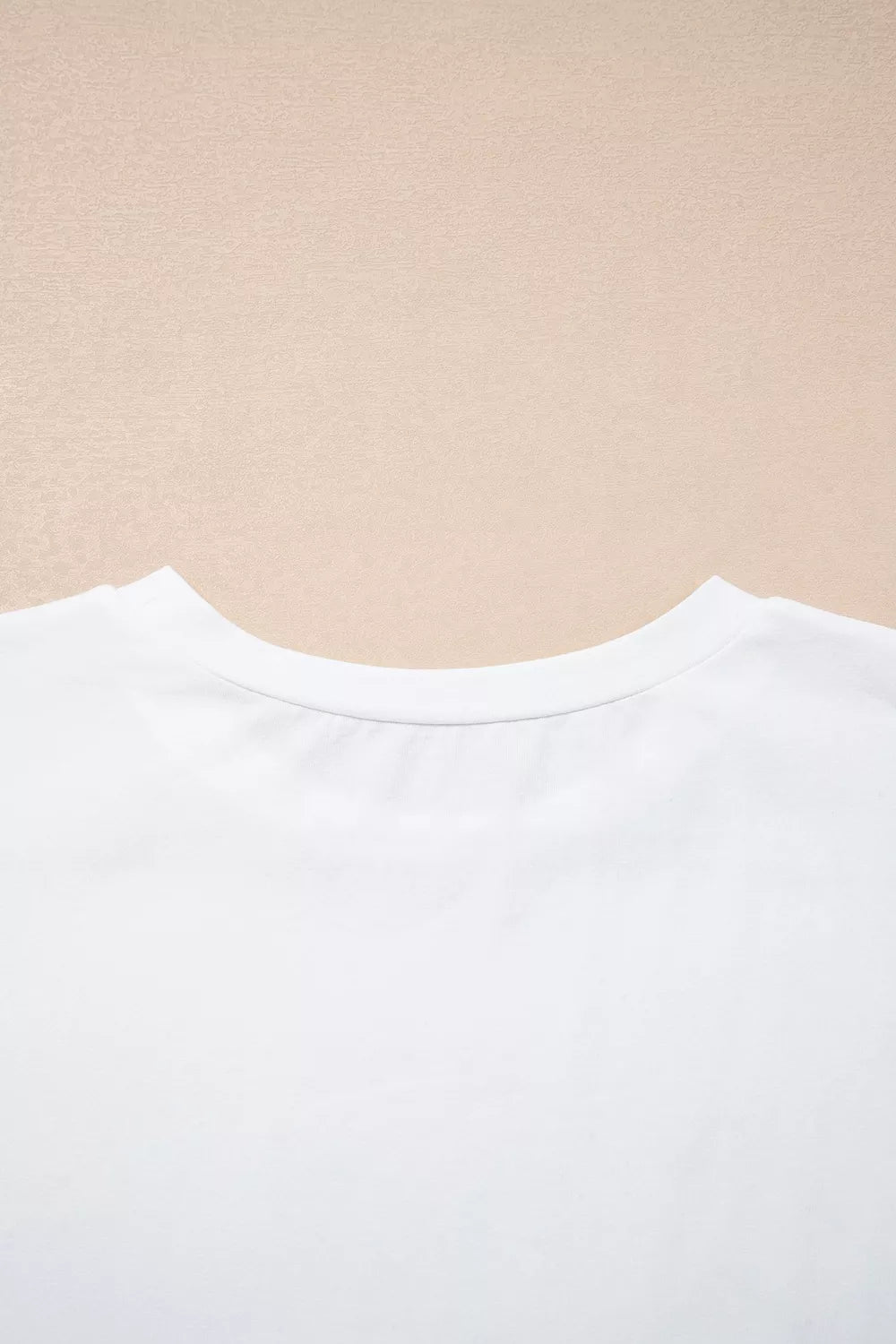 Coquette Cowgirl Elements Printed Relaxed Tee in White, fabric detail