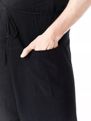 Men's Loose Fit Sweatpants With Tie Waist, editorial view