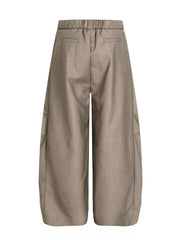 Men's Wide Leg Pleated Pants, close-up detail