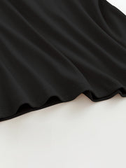 Black ribbed halter tank top with built-in bra detail