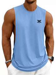 Men's Full Size Round Neck Tank Plus Size in Sage, view 14