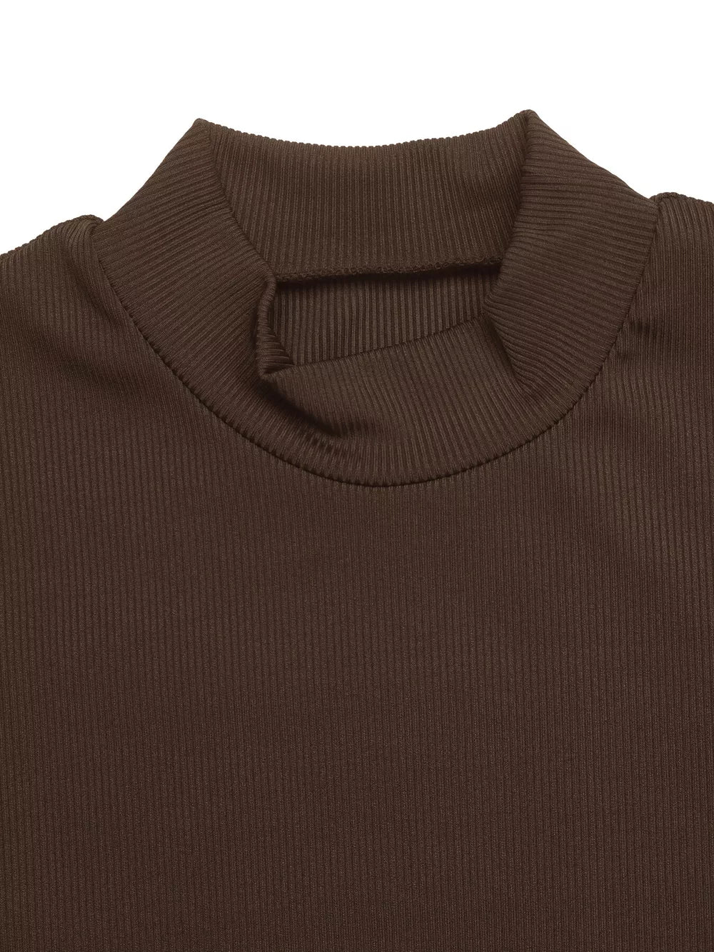 Mock Neck Long Sleeve Midi Dress, fabric detail