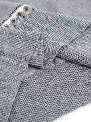 Men's Short Sleeve Henley Knit Top in Khaki, fabric detail