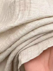 Men's Plus Size Lightweight Textured Shirt in Khaki, model styling view