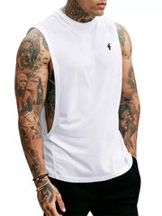 Men's Full Size Round Neck Tank Top Plus Size in Apricot, view 18