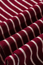 Stripe Drop Shoulder Long Sleeve Top, editorial view