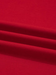 Deep Red sweatshirt with subtle fabric texture and folded detail