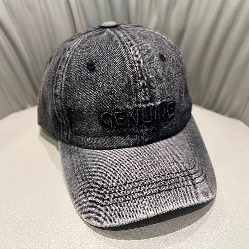 Classic Embroidered Baseball Cap, side view