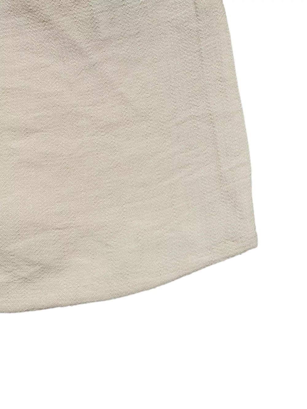 Contrast Trim Flare Sleeve Blouse in Beige, fit detail