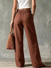 Elevated Wide Leg Pants With Pockets