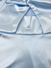 Twist Front Mini Dress With Flared Skirt