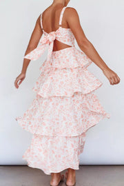 Charming Tiered Floral Maxi Dress