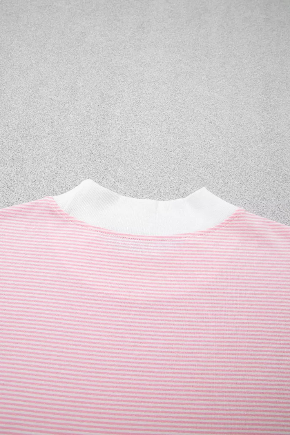Striped Long Sleeve Top And Pants Set in Blush Pink, product detail