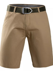 Men's Casual Bermuda Shorts in Dark Gray, back view
