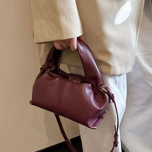 Adjustable Strap Crossbody Bag in Brown, alternate angle