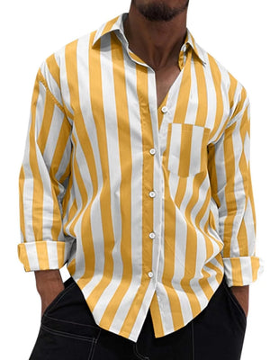 Men's Button Up Long Sleeve Shirt in Deep Teal, close-up detail