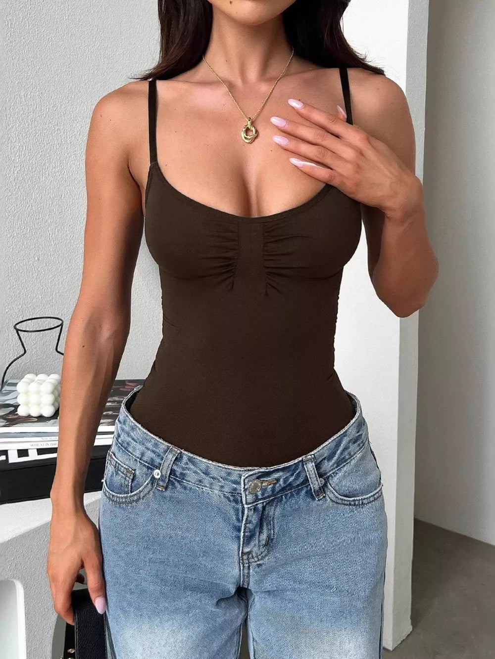 Scoop Neck Cami, alternate angle