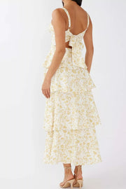 Charming Tiered Floral Maxi Dress