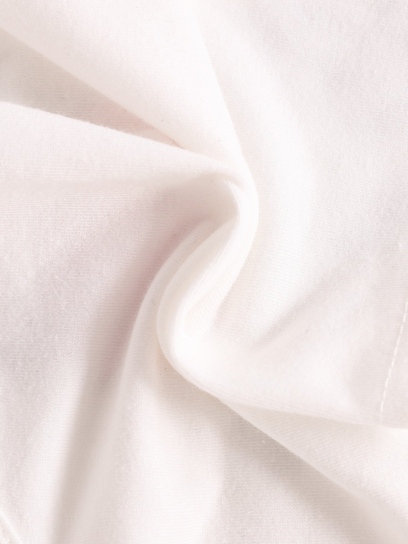 White cotton baby tank top and shorts set detail