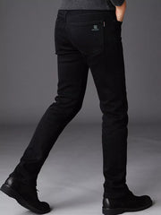 Slim Fit Pants in White, back view