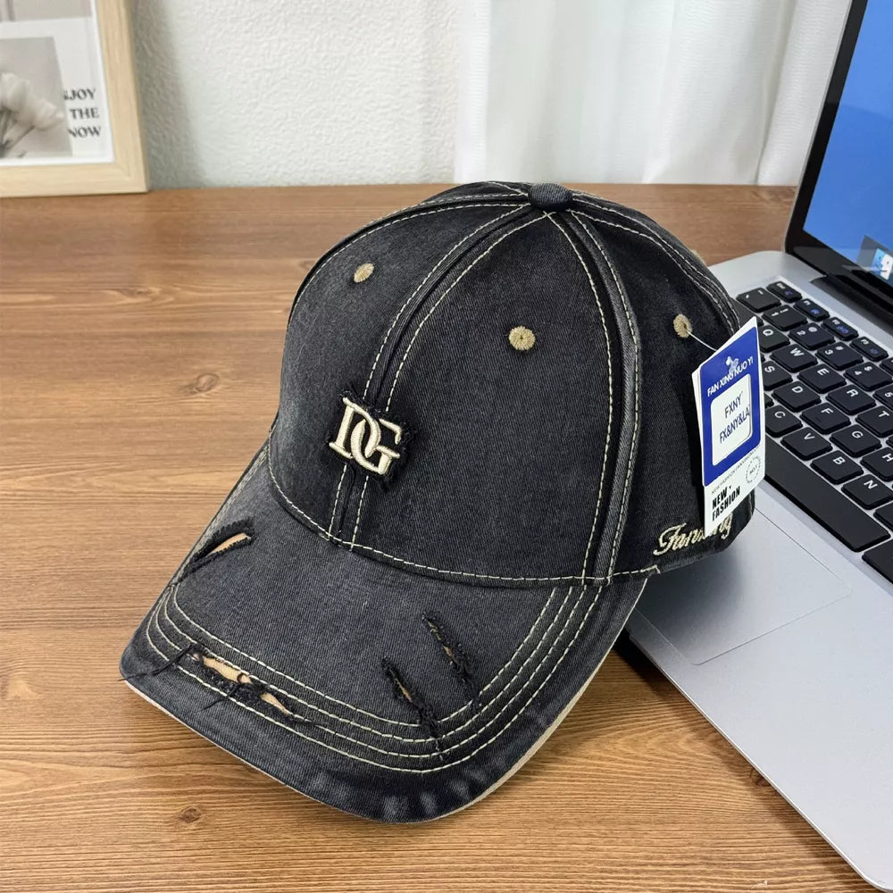 Vintage-inspired Distressed Baseball Hat