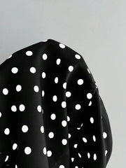 Vintage Ruched Top in Black, back view