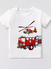 Rescue Vehicle Graphic Toddler T-shirt