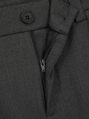 Men's Wide-legged Pleated Pants in Grey, model styling view