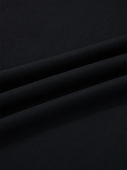 Black sheer mesh fabric detail of a cap sleeve t-shirt