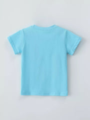 Children's Embroidered Round Neck T-shirt, back view