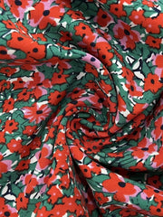 Floral Print Spaghetti Strap Romper, alternate angle