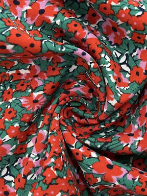Floral Print Spaghetti Strap Romper, alternate angle
