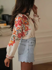 Floral Blossom Print Classic Shirt