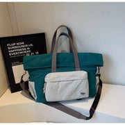 Vibrant Color-block Travel Bag
