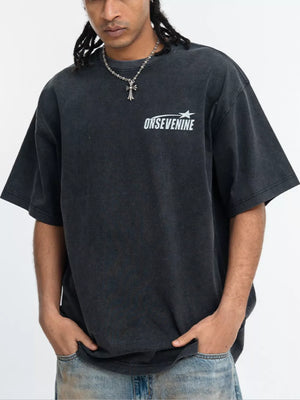 Men's Vintage Washed Graphic T-shirt, side view