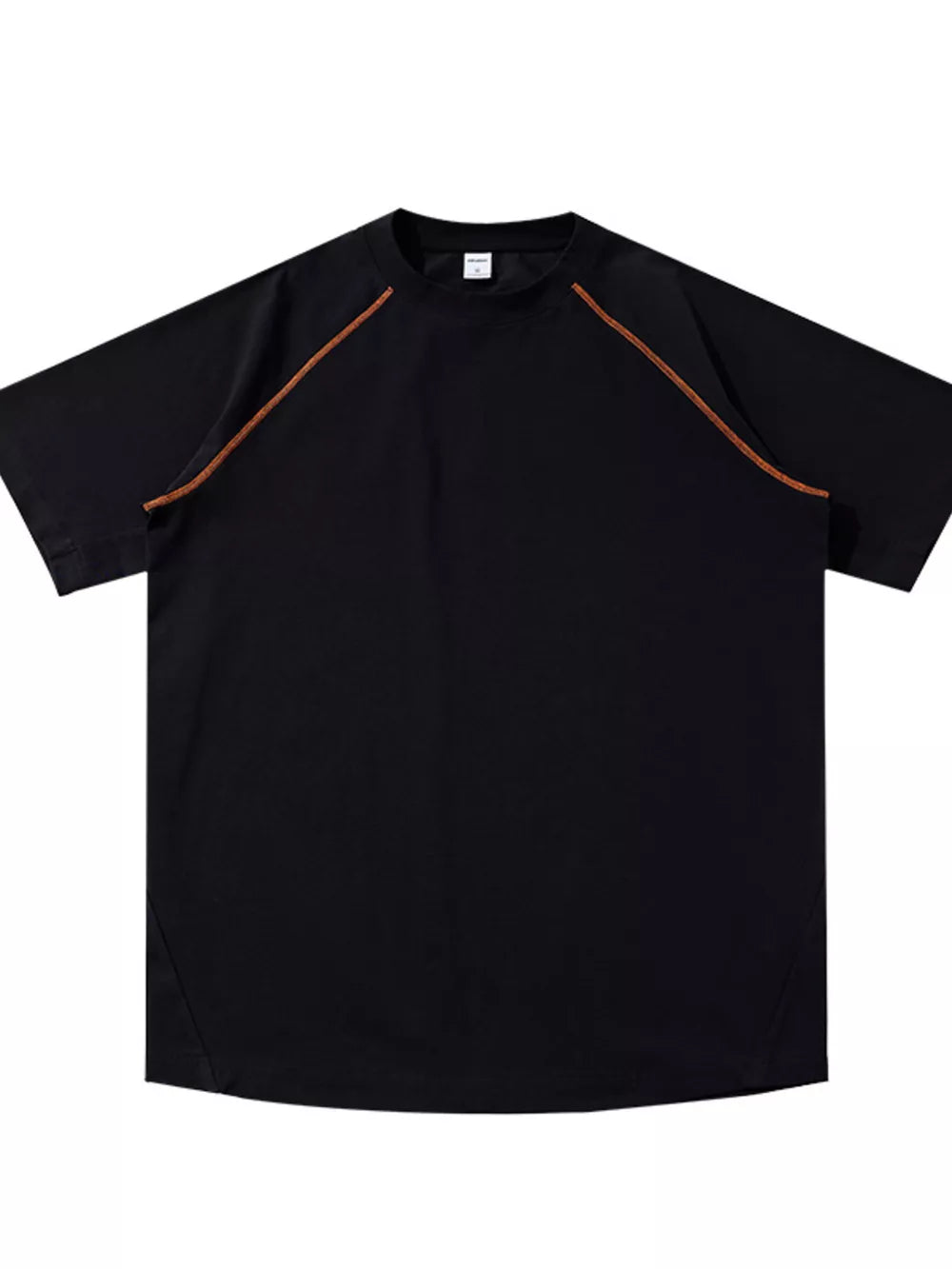 Men S Round Neck Short Sleeve T-shirt in Army Green, back view