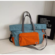 Vibrant Color-block Travel Bag