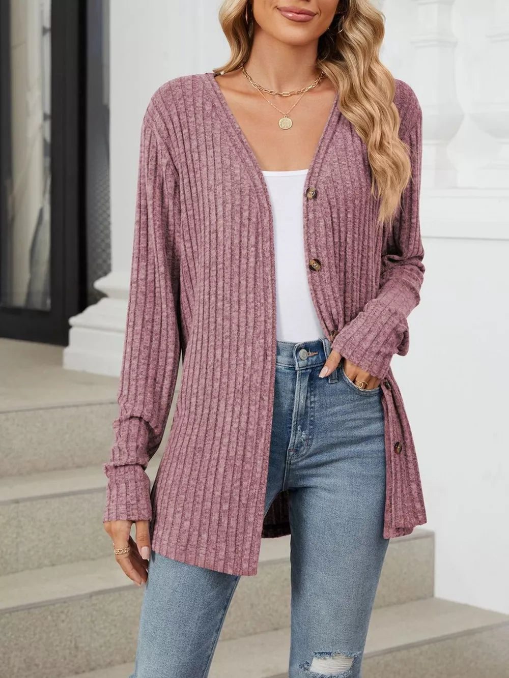Black cardigan