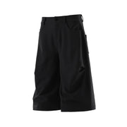 Men's Wide Leg Capris in Black, view 12