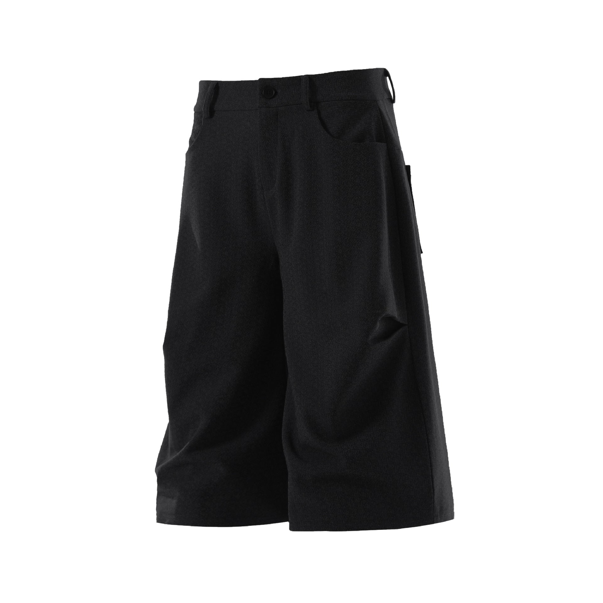 Men's Wide Leg Capris in Black, view 12