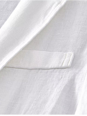 Men's Plus Size Lapel Collar Button Up Blazer in Grey, close-up detail