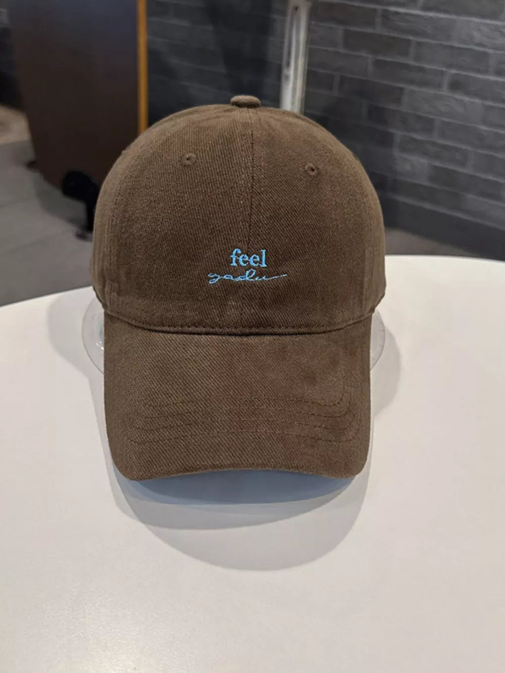 Embroidered Cotton Cap With Classic Design