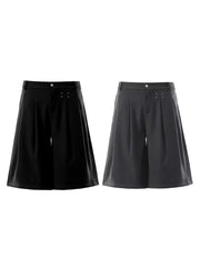 Men's Pleated Loose Fit Capris, fabric detail