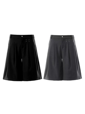 Men's Pleated Loose Fit Capris, fabric detail