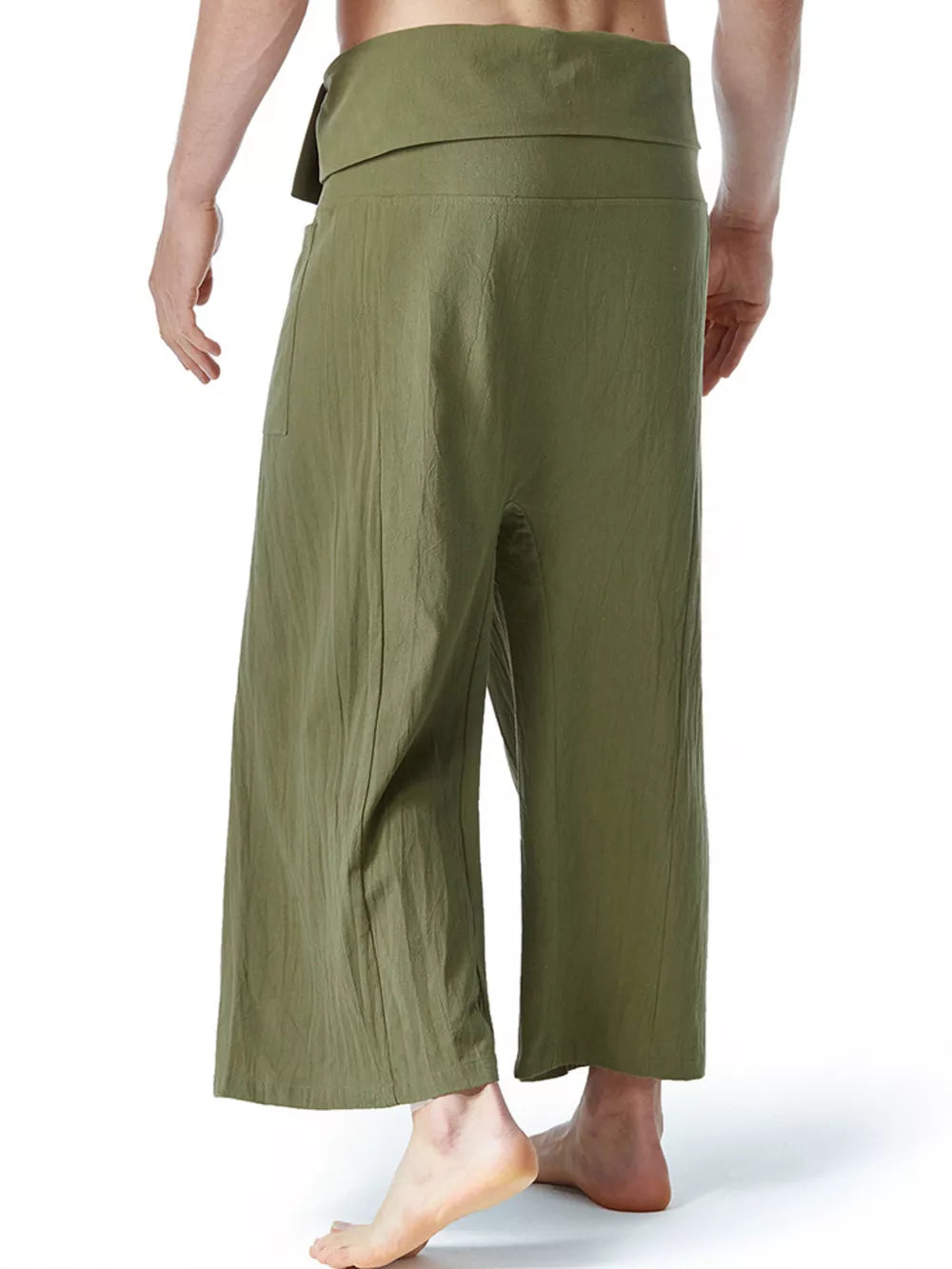 Men's Loose Fit Sweatpants With Tie Waist, model styling view