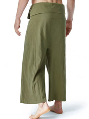 Men's Loose Fit Sweatpants With Tie Waist, model styling view