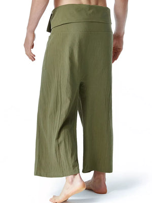 Men's Loose Fit Sweatpants With Tie Waist, model styling view