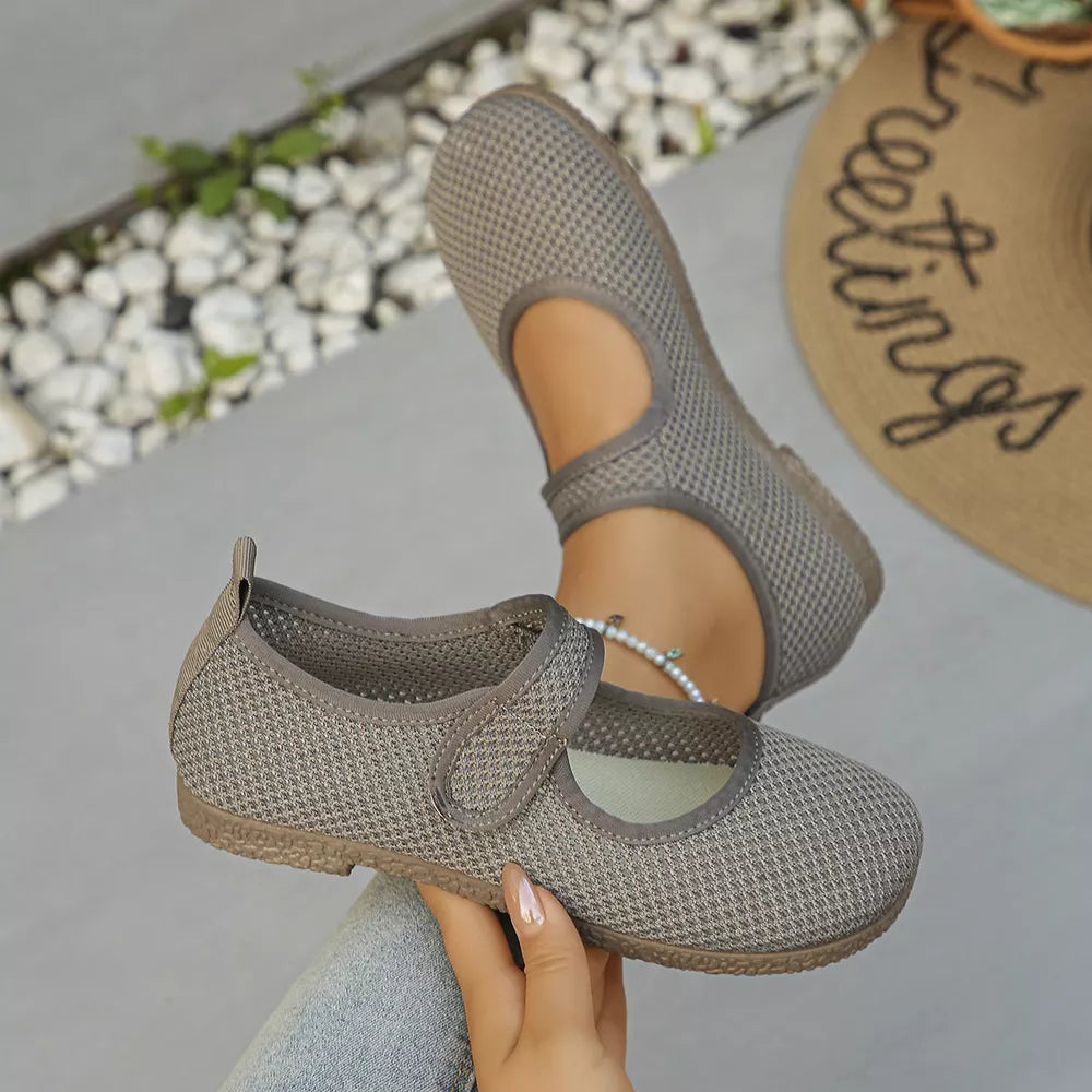 Round Toe Slip-ons in White, view 14